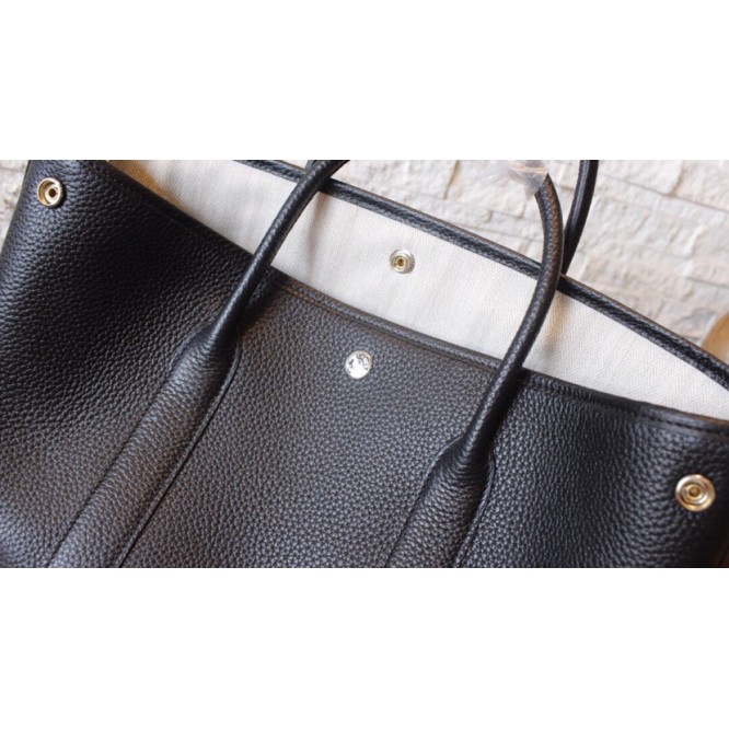 ★レア商品★HERMES エルメス Garden Party ガーデンパーティー 30 トートバッグ ブラック H051568CK89