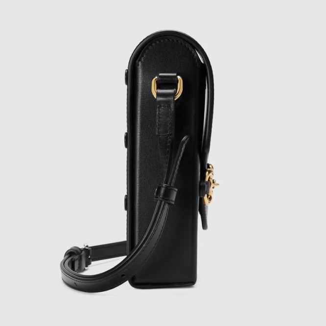 【オシャレ☆】GUCCI グッチ 〔グッチ ホースビット 1955〕ミニバッグ ブラック レザー 625615 0YK0G 1000