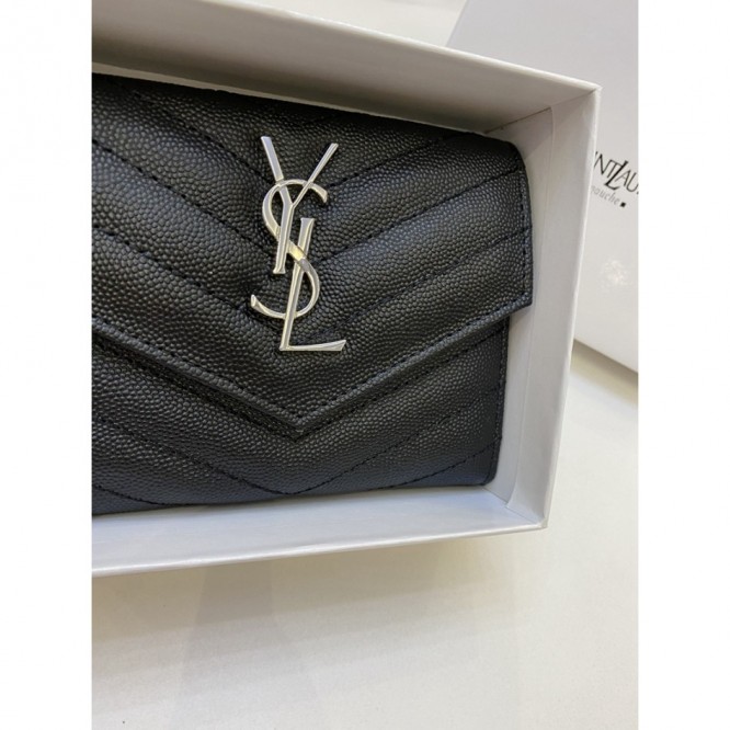 YSL・レザー コンチネンタルウォレット 財布 折財布