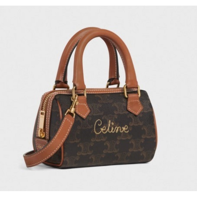 【CELINE】トリオンフ キャンバス ミニボストンバッグ