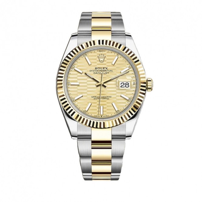 モデル オイスター、41 mm、オイスタースチール＆イエローゴールド126333