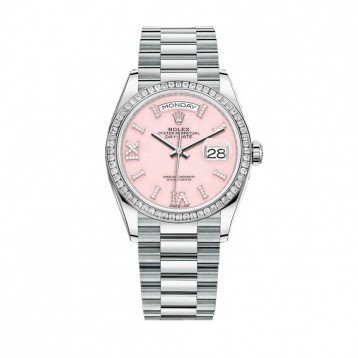 モデルオイス128396TBRター、36 mm、プラチナ、ダイヤモンド