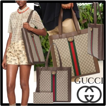 Gucci〔オフィディア〕ソフト GGスプリーム ラージ トートバッグ519335
