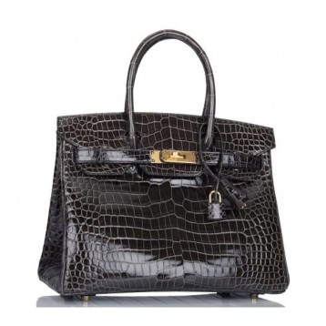 ★新品★HERMES エルメス バーキン クロコダイル BIRKIN ハンドバッグ ブラック