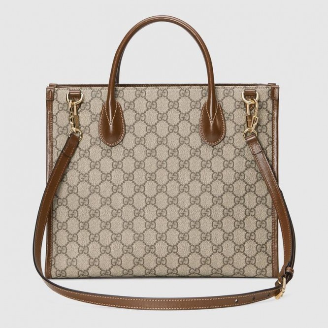 【GUCCI】グッチ GG スモール トートバッグ ベージュ/ブラウン