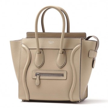 【CELINE】マイクロラゲージ◆ドラムドカーフスキン◆ハンドバッグ◆芸能人愛用者多数