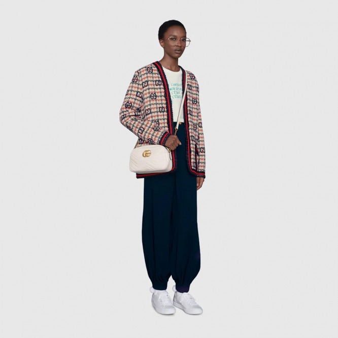 【人気アイテム☆】GUCCI グッチ 〔GGマーモント〕キルティング スモール ショルダーバッグ 447632 DTD1T 9022