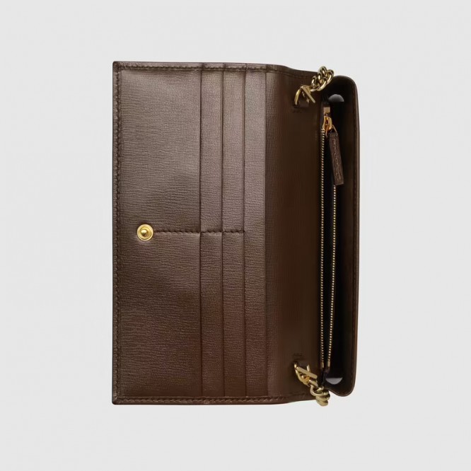 【セレブ愛用☆】GUCCI グッチ 〔グッチ ホースビット 1955〕チェーン付き ウォレット GGスプリーム 621892 92TCG 8563