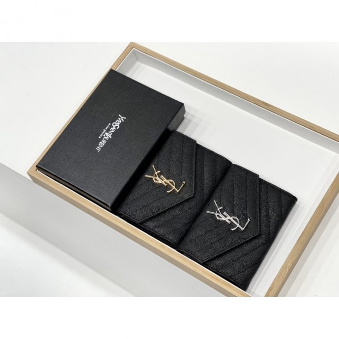YSL・レザー コンチネンタルウォレット 財布 折財布