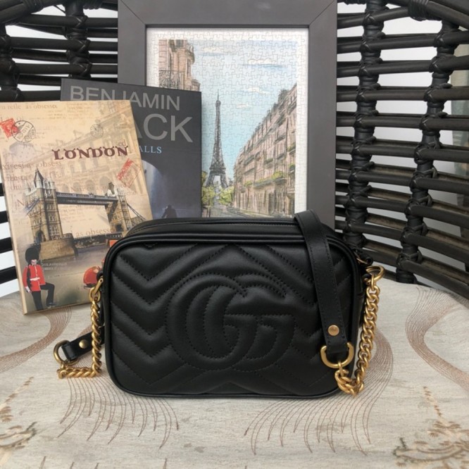 Gucci〔GGマーモント〕 キルティング ミニバッグ448065