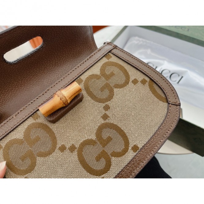【GUCCI】スモール ジャンボ GG バンブー バッグ
