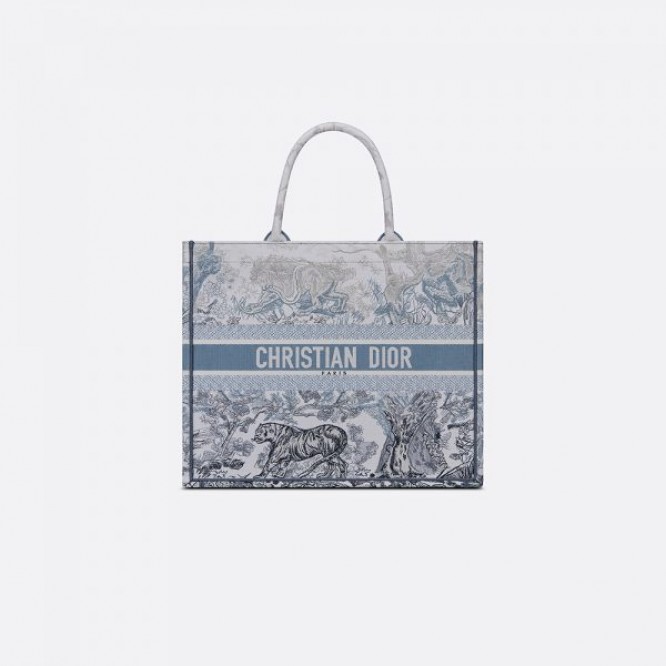 【世界中で大人気♪】Dior 2021 DIOR BOOK TOTE トワル ドゥ ジュイ エンブロイダリー M1286ZTQY_M928