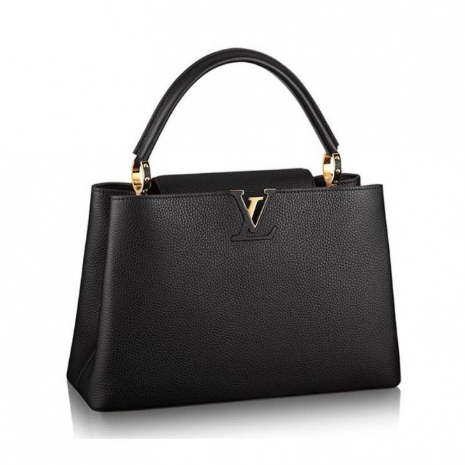 LOUIS VUITTON の黒いハンドバッグ M48864