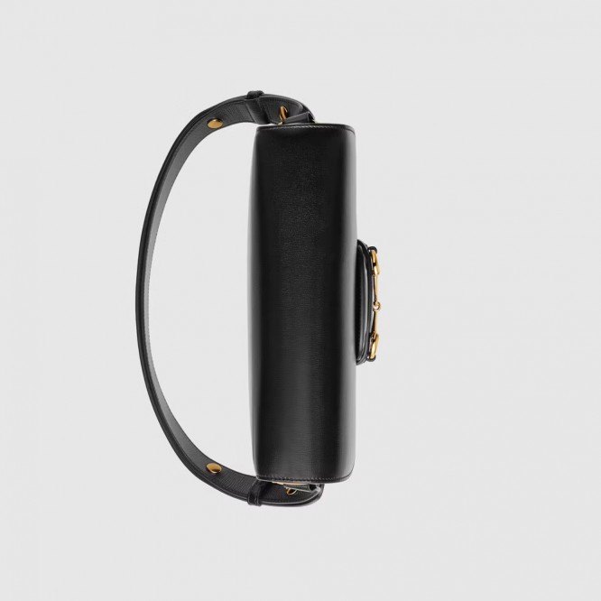 【人気アイテム☆】GUCCI グッチ 〔グッチ ホースビット 1955〕 ショルダーバッグ ブラック レザー 602204 1DB0G 1000