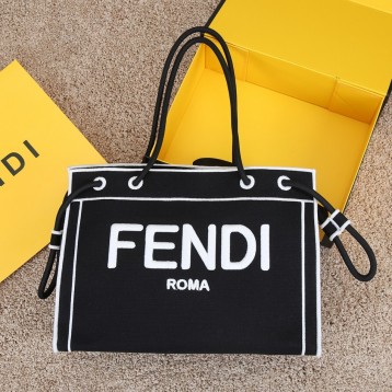 FENDI サンシャイン ミディアム トート バッグ レザー
