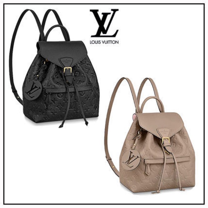 Louis Vuitton*2色 モノグラム レザー モンスリー バックパック