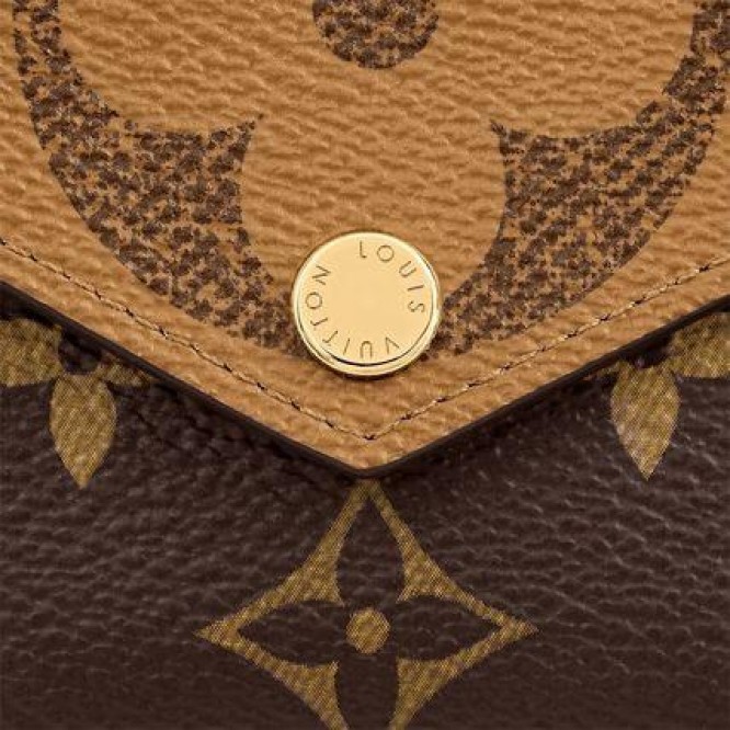 定番LouisVuitton ポルトフォイユゾエ モノグラム リバース