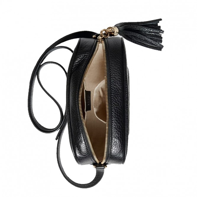 【直営店買付★】GUCCI 〔ソーホー〕レザー スモール ディスコバッグ 308364 A7M0G 1000