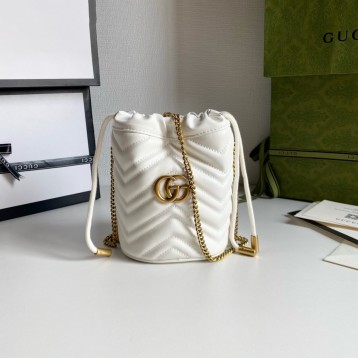 〔GGマーモント〕ミニ バケットバッグ 〔GGマーモント〕ミニ バケットバッグ