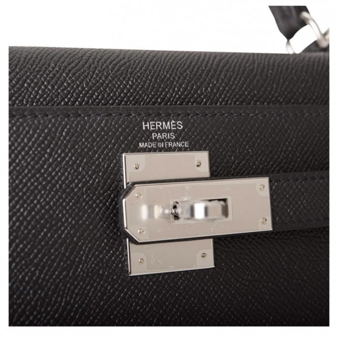 【0111更新】HERMES エルメス Kelly ケリー エプソン ブラック シルバー金具 MiniKelly ミニケリー 19cm/20cm/28cm/32cm