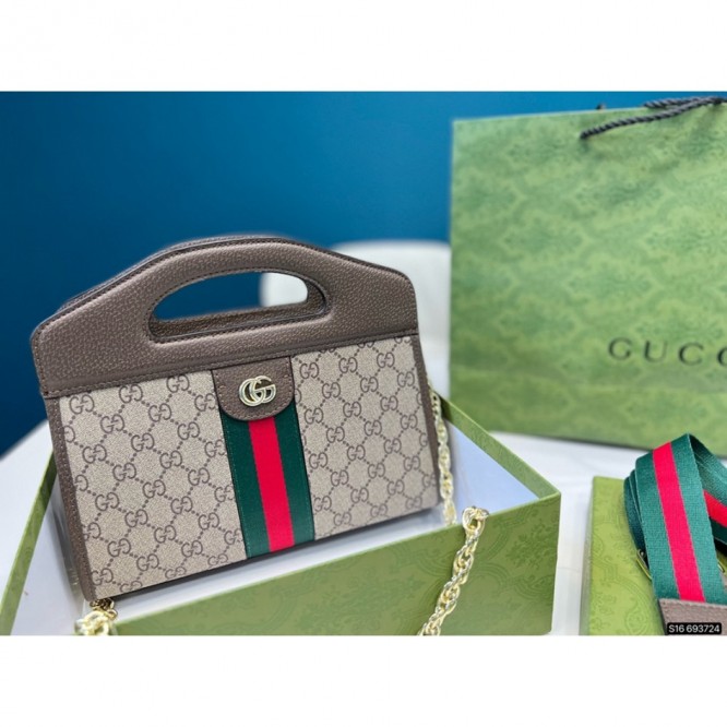 Gucci〔オフィディア〕ウェブ ストライプ付き スモール トートバッグ ‎693724 