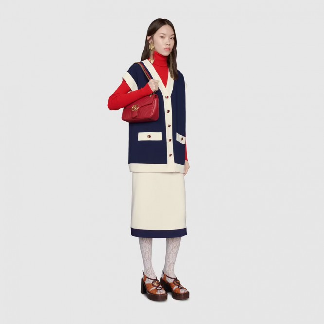【芸能人愛用☆】GUCCI グッチ 〔GGマーモント〕キルティング スモール ショルダーバッグ 443497 DTDIT 6433
