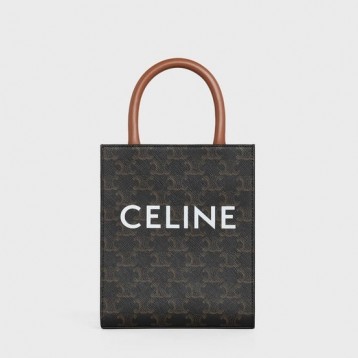 【CELINE】ミニトートバッグ ショルダー トリオンフ ブラック