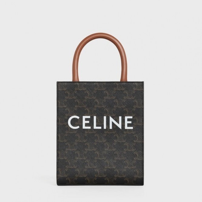 【CELINE】ミニトートバッグ ショルダー トリオンフ ブラック