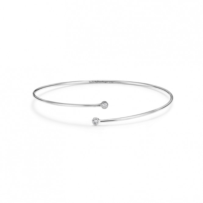 ★、1203新品★Tiffany ティファニー エルサ・ペレッティ™ ダイヤモンド フープ シングルロウ バングル GRP10204