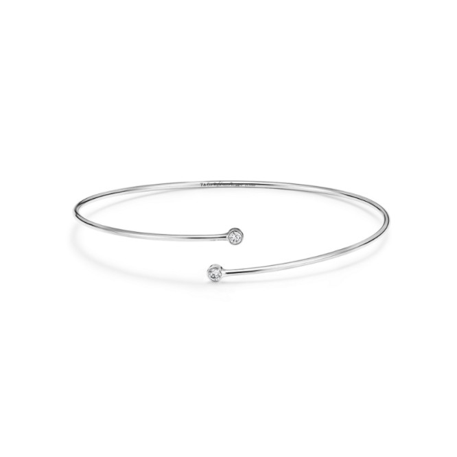 ★、1203新品★Tiffany ティファニー エルサ・ペレッティ™ ダイヤモンド フープ シングルロウ バングル GRP10204