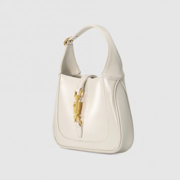 【日常に☆】GUCCI グッチ 〔ジャッキー 1961〕ミニ バッグ ホワイト レザー 637091 10O0G 9022