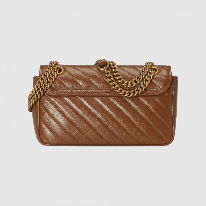 【芸能人愛用☆】GUCCI グッチ 〔GGマーモント〕キルティング スモール ショルダーバッグ ‎‎443497 0OLFT 2535
