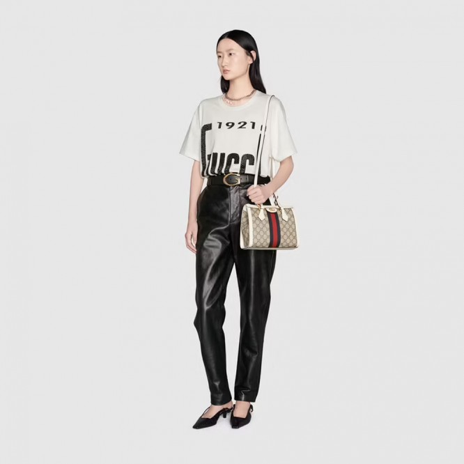 【セレブ愛用☆】GUCCI グッチ 〔オフィディア〕スモール トートバッグ  ベージュ GGスプリーム キャンバス 547551 K05NB 9794