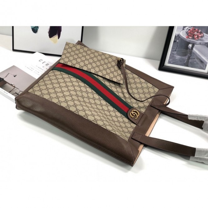 Gucci〔オフィディア〕ソフト GGスプリーム ラージ トートバッグ519335