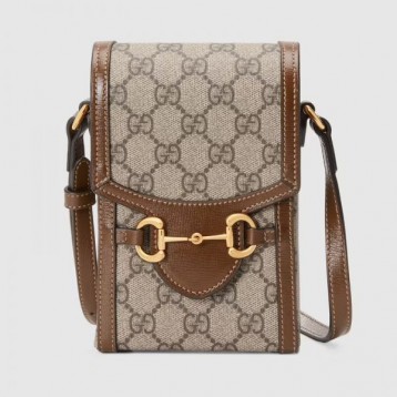 【オシャレ☆】GUCCI グッチ 〔グッチ ホースビット 1955〕ミニバッグ GGスプリーム ‎625615 92TCG 8563