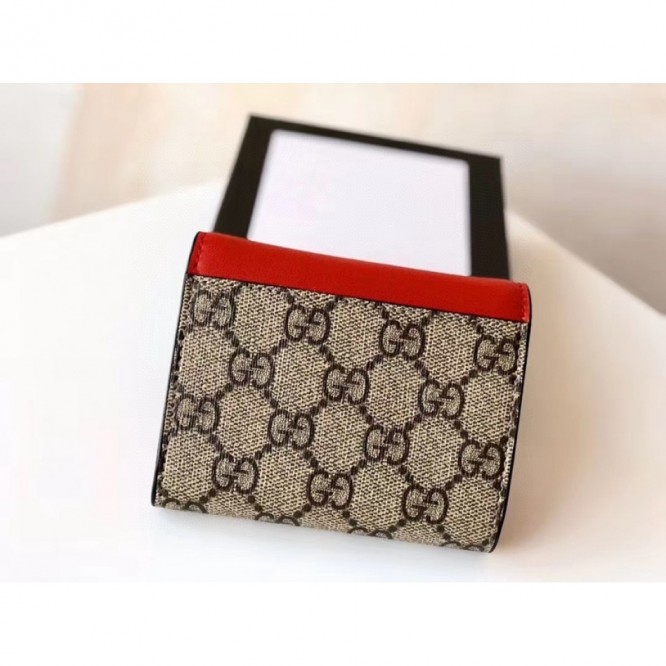 Gucci・〔GG マーモント〕レザー 三つ折りウォレット