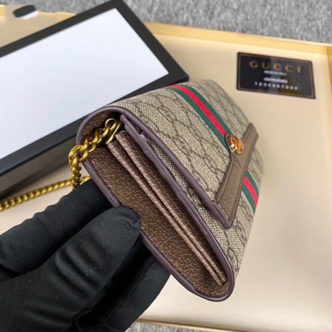 Gucci・〔オフィディア〕GG チェーンウォレット常連様の還元祭 限定特価商品