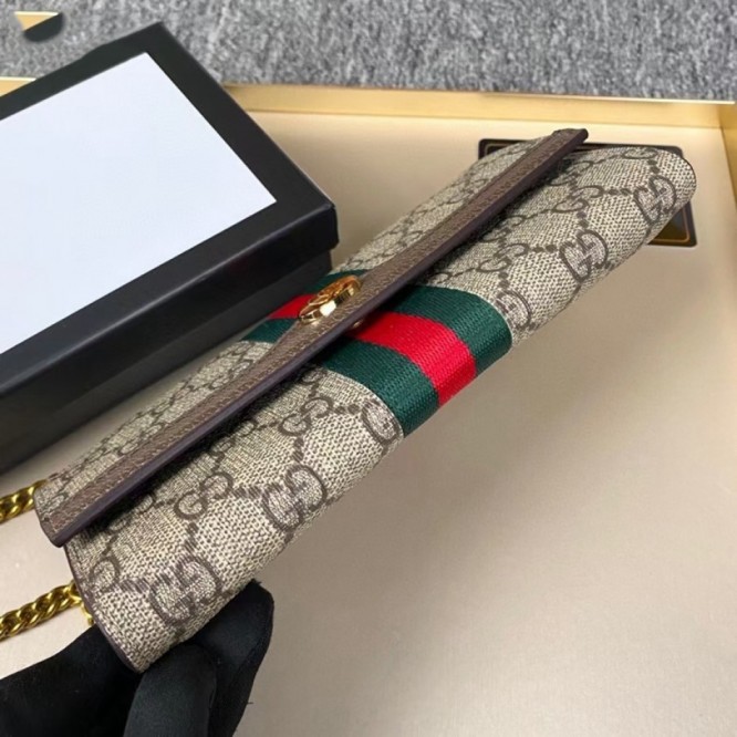 Gucci・〔オフィディア〕GG チェーンウォレット常連様の還元祭 限定特価商品