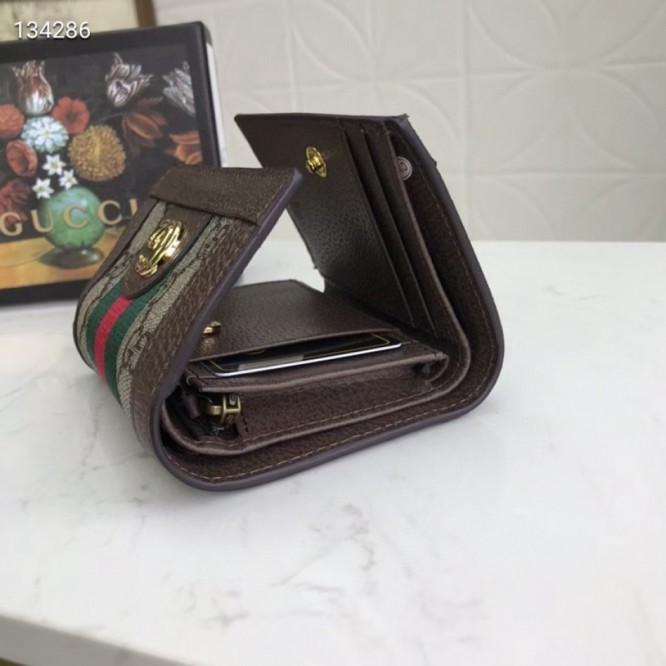 Gucci・〔オフィディア〕GG 三つ折り ウォレット財布