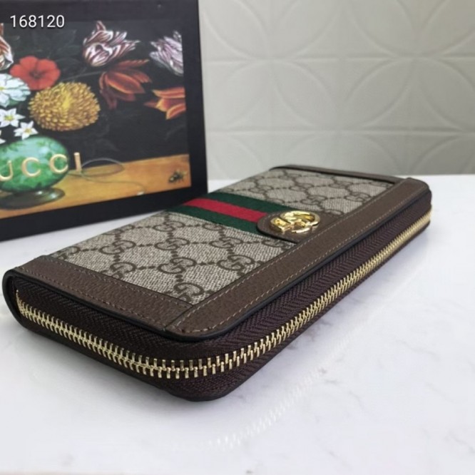 GUCCI レディース Ophidia ラウンドファスナー長財布