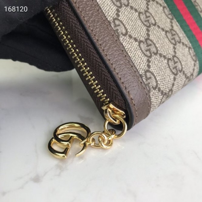 GUCCI レディース Ophidia ラウンドファスナー長財布