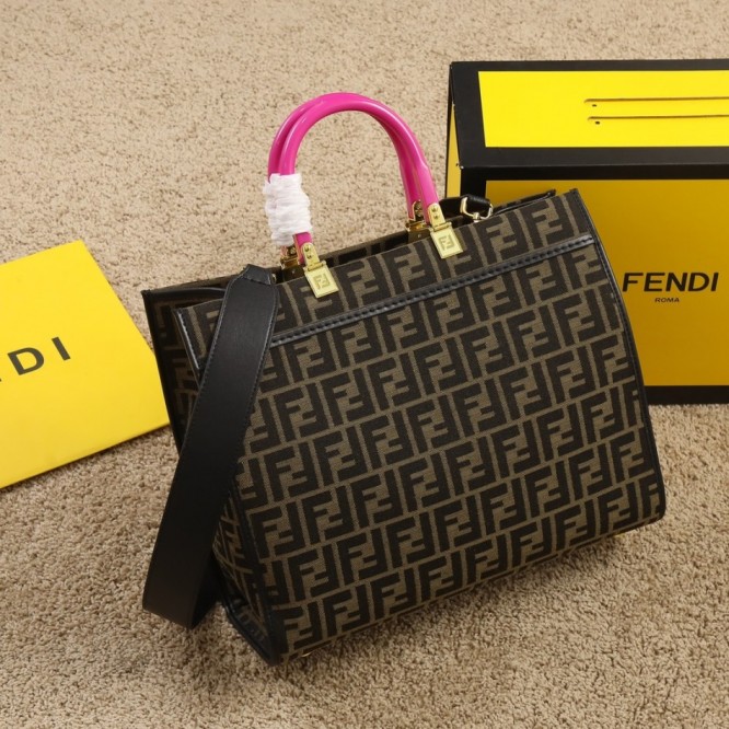 FENDI サンシャイン ミディアム トート バッグ レザー