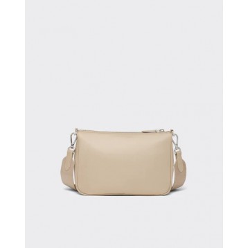 ☆大人気新作☆PRADA プラダ Re Nylon xサフィアーノレザー ショルダーバッグ サンドベージュ 1BH168_R064_F0F24_V_OOT