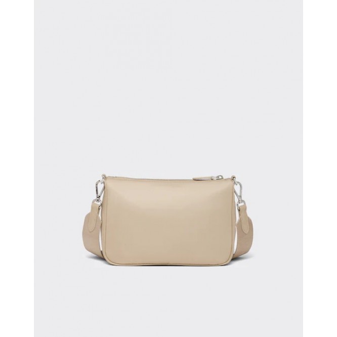 ☆大人気新作☆PRADA プラダ Re Nylon xサフィアーノレザー ショルダーバッグ サンドベージュ 1BH168_R064_F0F24_V_OOT