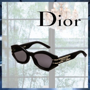 DIORSIGNATUREサングラス バタフライシェイプ ブラック