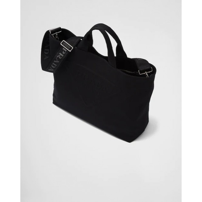 ☆大人気新作☆PRADA プラダ FROM THE RUNWAY キャンバス トートバッグ ブラック 2VG081_010_F0002_V_OLO