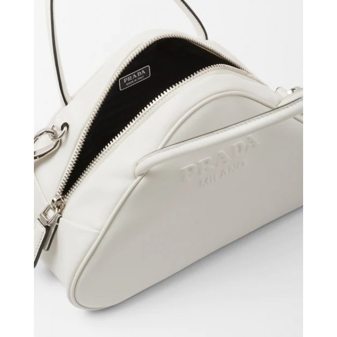 ☆大人気新作☆PRADA プラダ ホワイト レザー トップハンドルバッグ 1BB082_2BYA_F0009_V_NEO