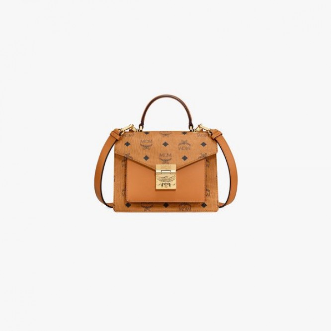 【世界中で大人気】MCM 〈パトリシア〉ヴィセトス サッチェル Patricia Satchel Visetos ショルダーバッグ クロスボディバッグ MWE8APA69CO001