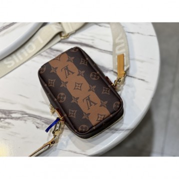 22SS【LV×NIGO】ダブル・フォンポーチM81005 22SS【LV×NIGO】ダブル・フォンポーチM81005