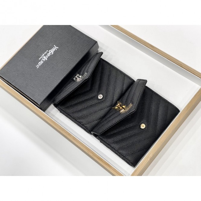 YSL・レザー コンチネンタルウォレット 財布 折財布